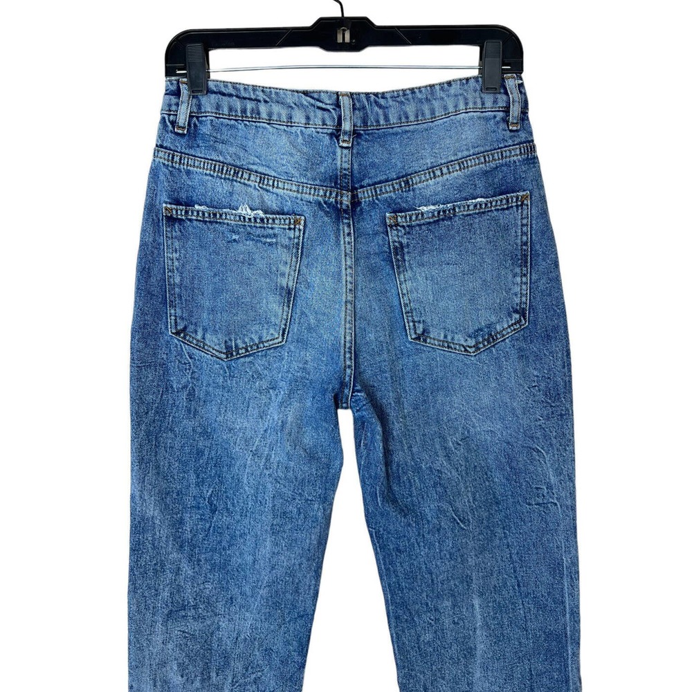 We the Free People Dakota Straight Leg Jeans 27 Women Denim Distressed High Rise - Picture 5 of 11